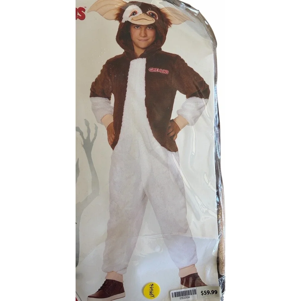 Gizmo Gremlin Spirit Halloween Costume Size XL 14-16 Childrens Kids New $60 MSRP